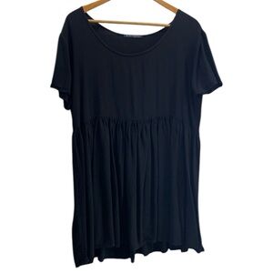 Brandy Melville Black One Size Baby Doll Maxi Dress Black